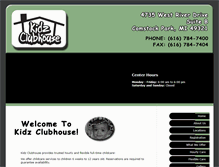 Tablet Screenshot of kidzclubhouse.net